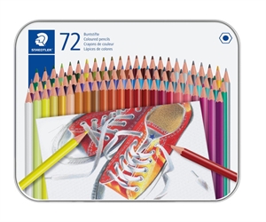 Staedtler Colored Pencil hexagonal in metal case assortment (72)